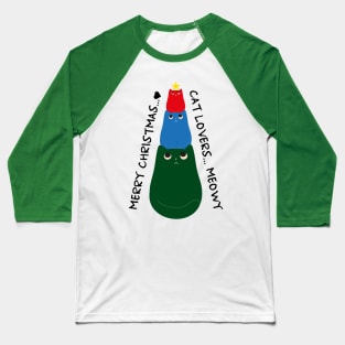 Meowy christmas Baseball T-Shirt